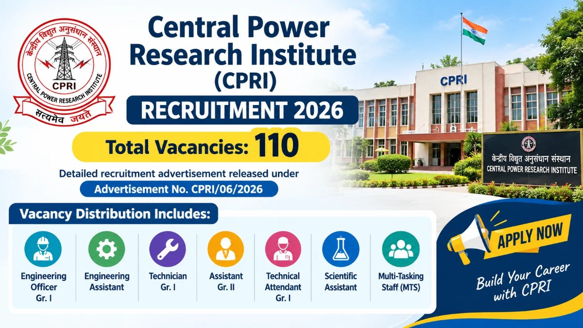 CPRI भर्ती 2026