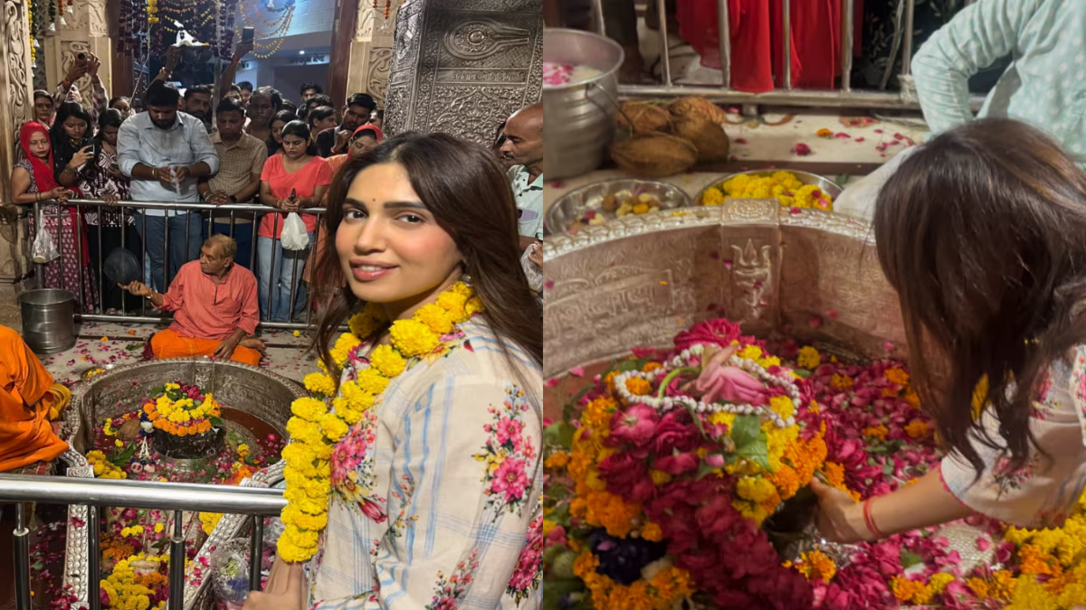 भूमि पेडनेकर ने अचलेश्वर महादेव मंदिर में टेका माथा