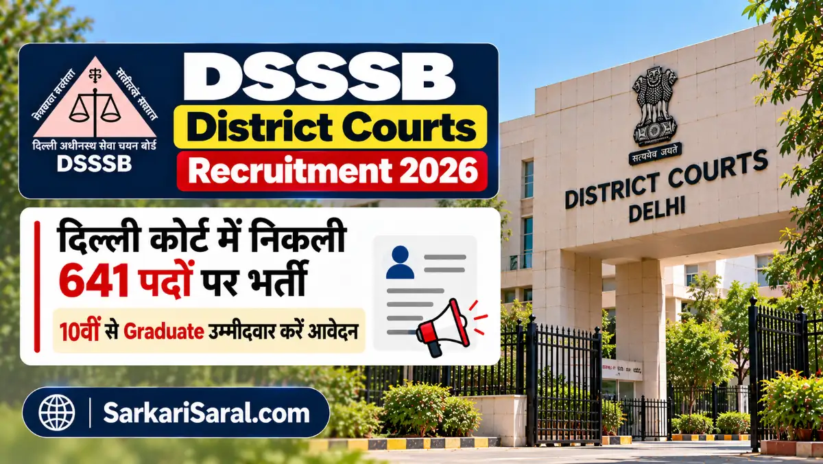 DSSSB Recruitment 2026