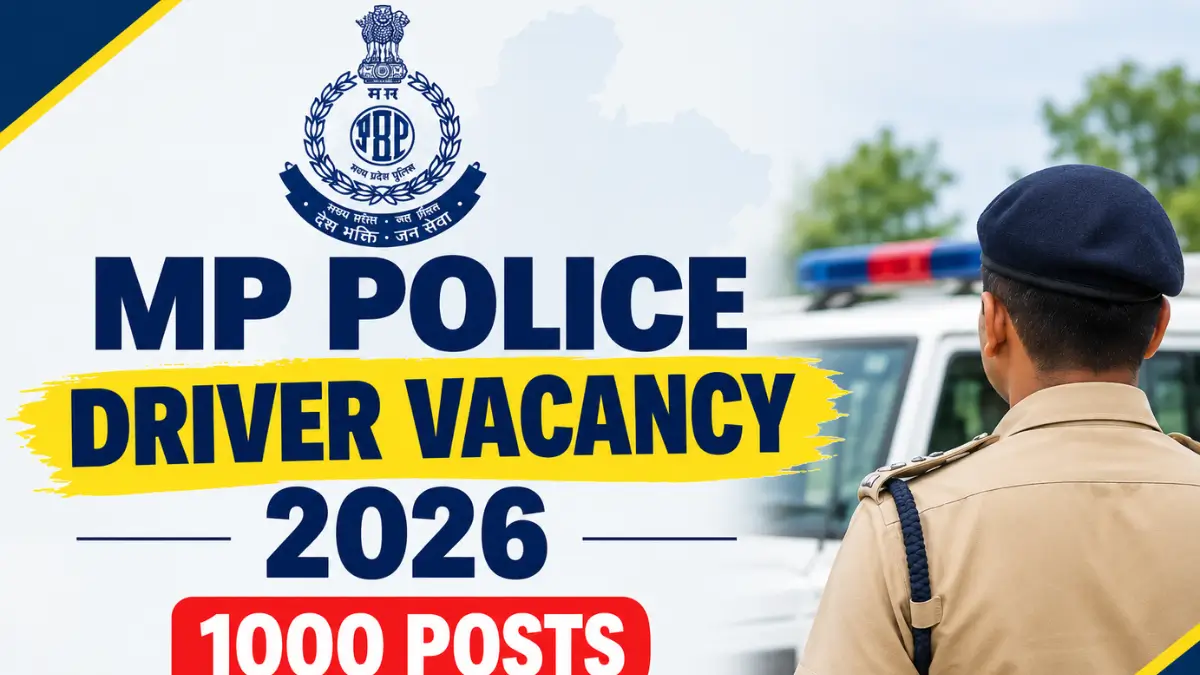 MP Police Constable Driver Recruitment 2026