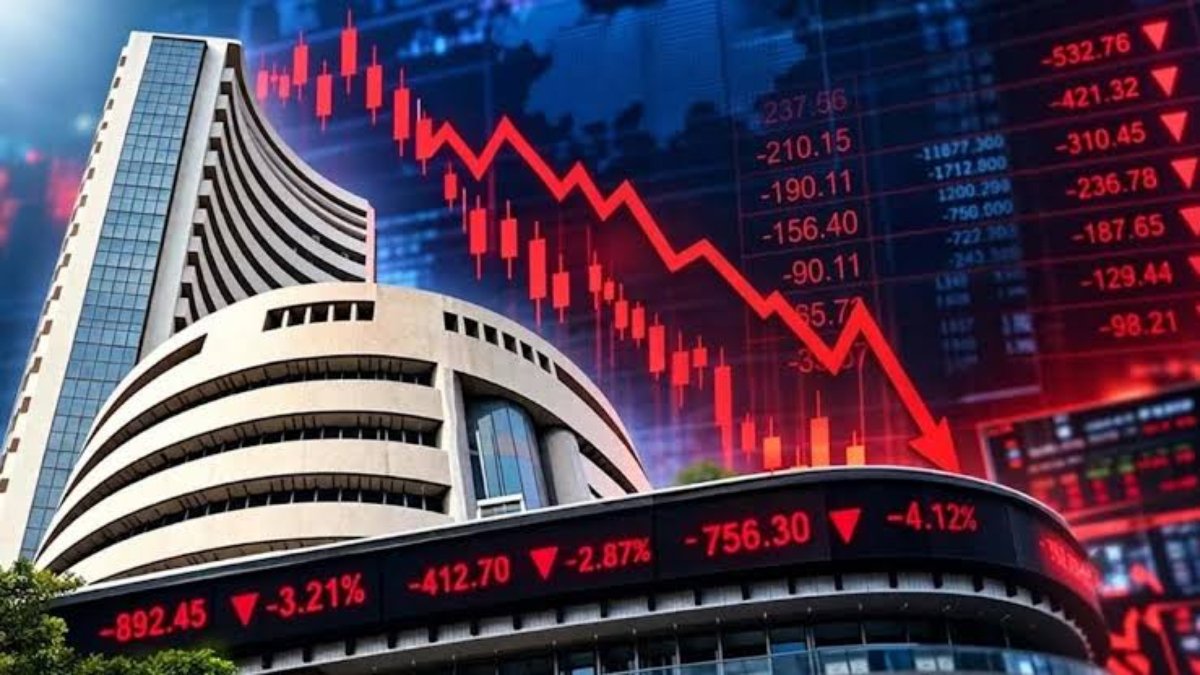 सेंसेक्स में 1000 अंकों की भारी गिरावट
